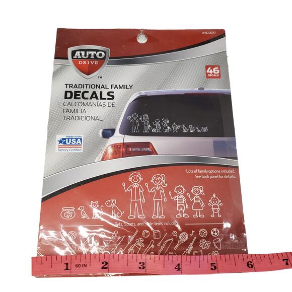 Traditional Family Car Decals For Vehicle 45 Decals Stick Figure Decals Auto - Picture 11 of 13